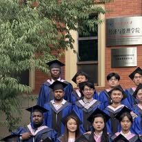 Paul Feng during the convocation ceremony at Taiyuan University